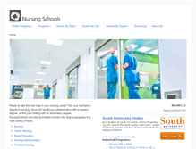 Tablet Screenshot of nursingschools.com